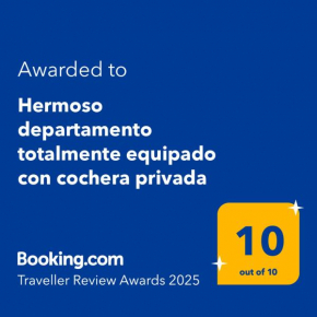 Hermoso departamento totalmente equipado con cochera privada